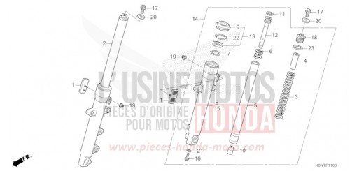 FOURCHETTE AVANT CBF125MEFT de 2026